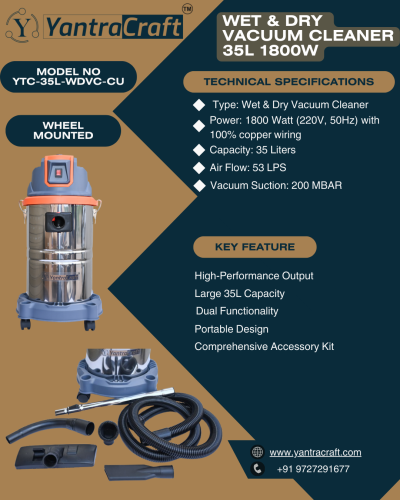 35L 1800W Wet & Dry Vacuum Cleaner